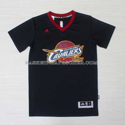 Maillot Manche Courte Cleveland Cavaliers James Noir